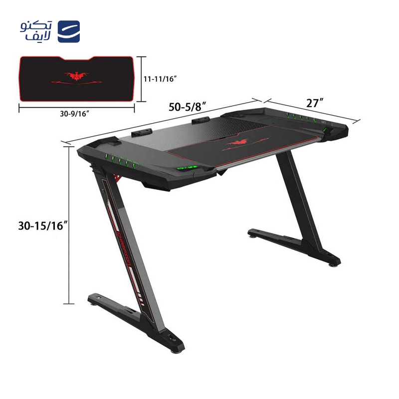 gallery-میز گیمینگ یوریکا مدل Z2BK-V3 E RGB copy.png