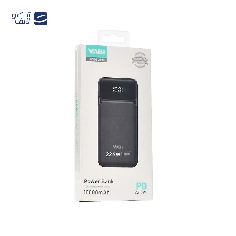 پاور بانک وابی مدل P10 ظرفیت 10000 میلی آمپر ساعت