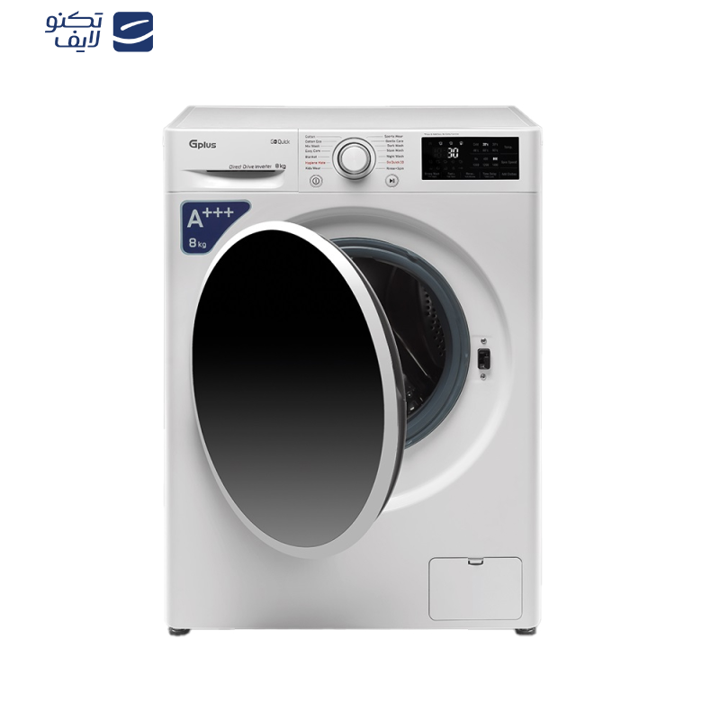 ماشین لباسشویی اتوماتیک جی پلاس مدل GWM-P87S ظرفیت 8 کیلوگرم