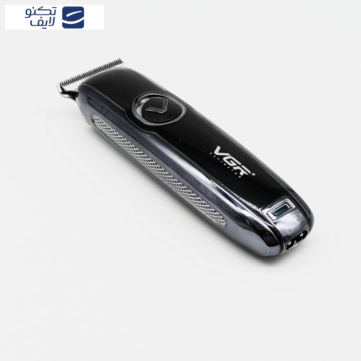 ماشین اصلاح موی بدن و صورت وی جی آر مدل V-168، اصلاح به صورت صفر زن و خط زن، قابلیت تنظیم سرعت، منبع انرژی با باتری، تکنولوژی اصلاح به صورت برش مستقیم، مدت زمان شارژ 480 دقیقه و مدت زمان استفاده پس از شارژ 60 دقیقه، به همراه برس تمیزکننده و کابل USB