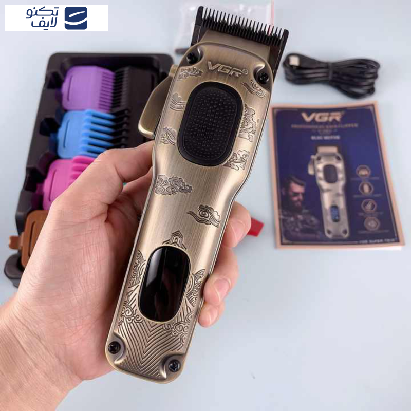 ماشین اصلاح موی سر و صورت وی جی ار شارژی مدل V-027