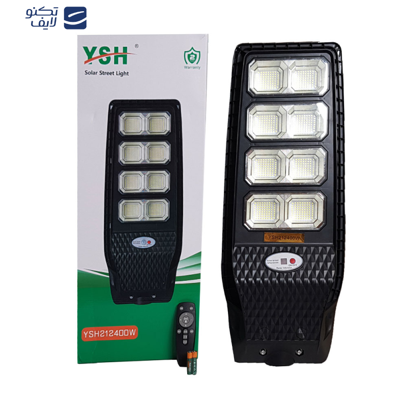 چراغ خیابانی خورشیدی 400 وات وای اس اچ مدل YSH212