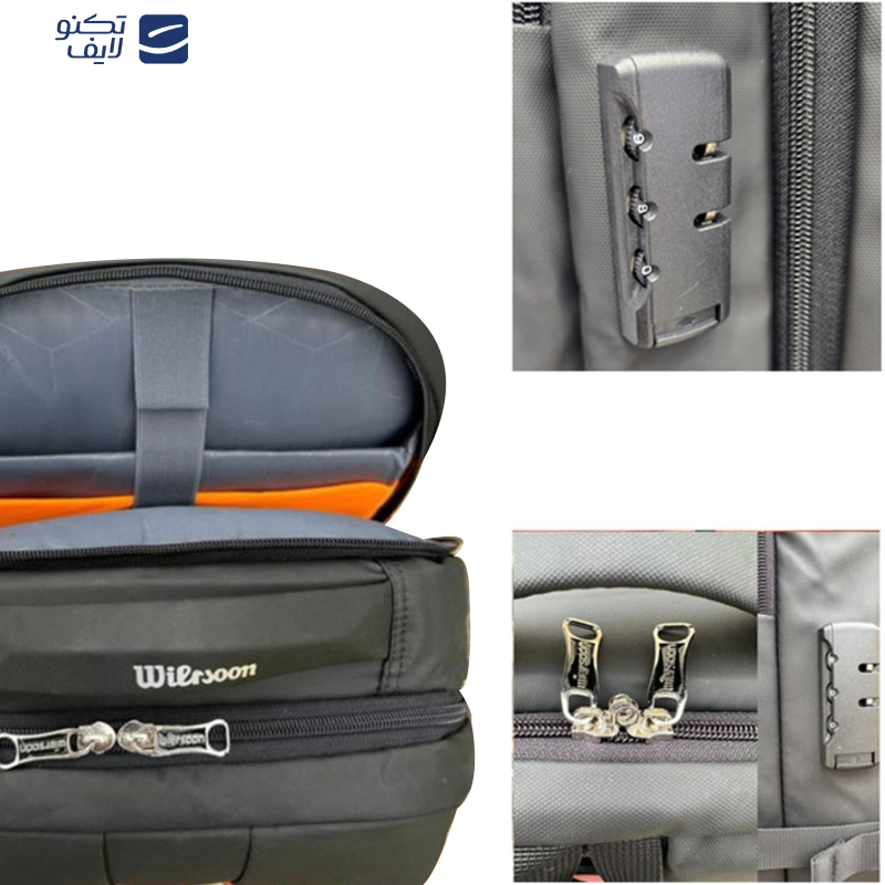 کوله پشتی لپ تاپ مدل W5802 مناسب برای لپ تاپ 14.1 تا 15.6 اینچی