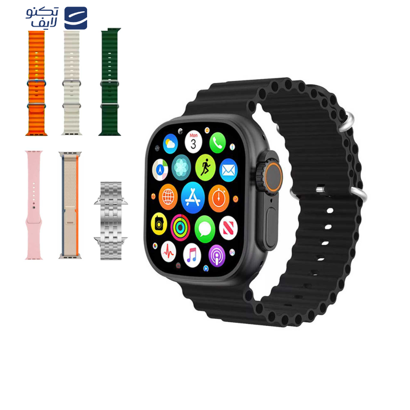 ساعت هوشمند ورنا مدل W49 ultra with 7 band به همراه هندزفری بیسیم ایرپادپرو ساعت هوشمند ورنا مدل W49 ultra with 7 band به همراه هندزفری بیسیم ایرپادپرو