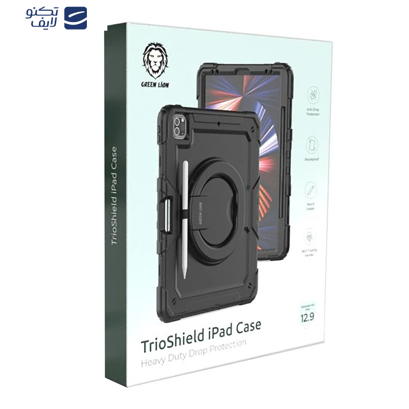 کاور گرین لاین مدل TrioShield مناسب برای تبلت اپل iPad 12.9 Inch 