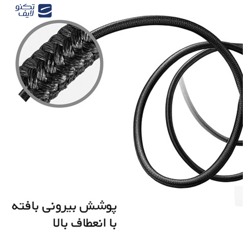 کابل تبدیل USB-C به AUX بیاند مدل BCA-561 طول 1 متر