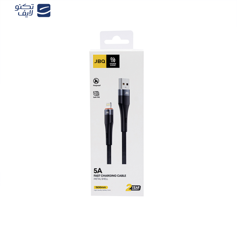 کابل تبدیل USB به  لایتنینگ جی بی کیو مدل CA-510 i طول 1.5 متر