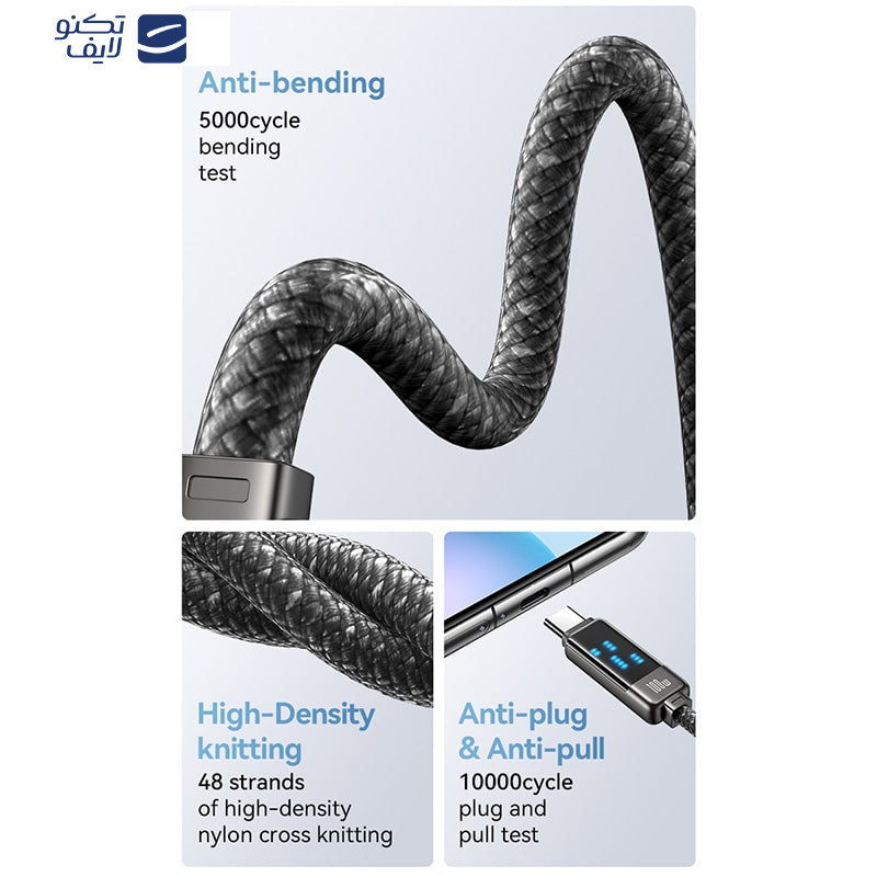 کابل USB-C یوسمز مدل sj744 طول 1.2 متر