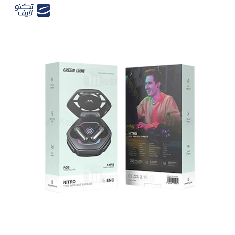 هدفون گیمینگ بی سیم گرین لاین مدل MAXIMUM NITRO ENSURING