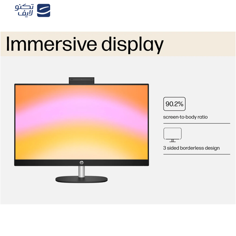 کامپیوتر همه کاره 27 اینچ اچ‌ پی مدل 27 CR0155nh-i7 1355U 8GB 512SSD UHD Touch