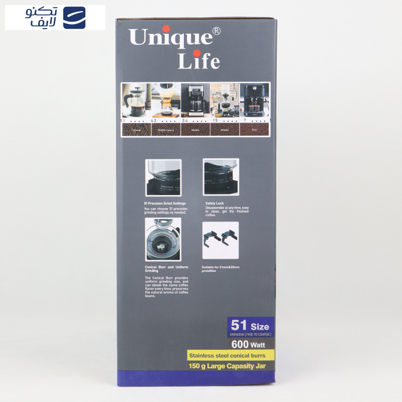 آسیاب قهوه یونیک لایف مدل UL-CG019S