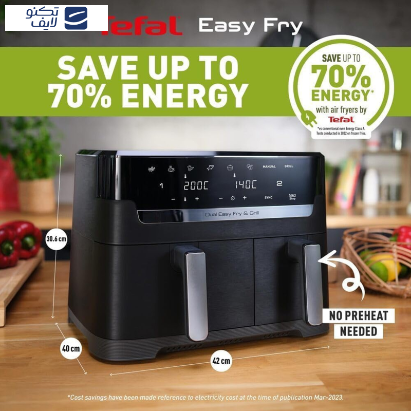 سرخ کن بدون روغن تفال مدل EY901N40