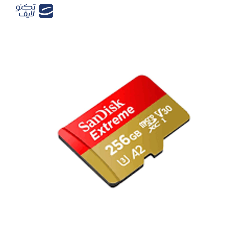 کارت حافظه microSDXC  سن دیسک مدل Extreme کلاس A2 استاندارد UHS-I U3 سرعت 190MBps ظرفیت 256 گیگابایت
