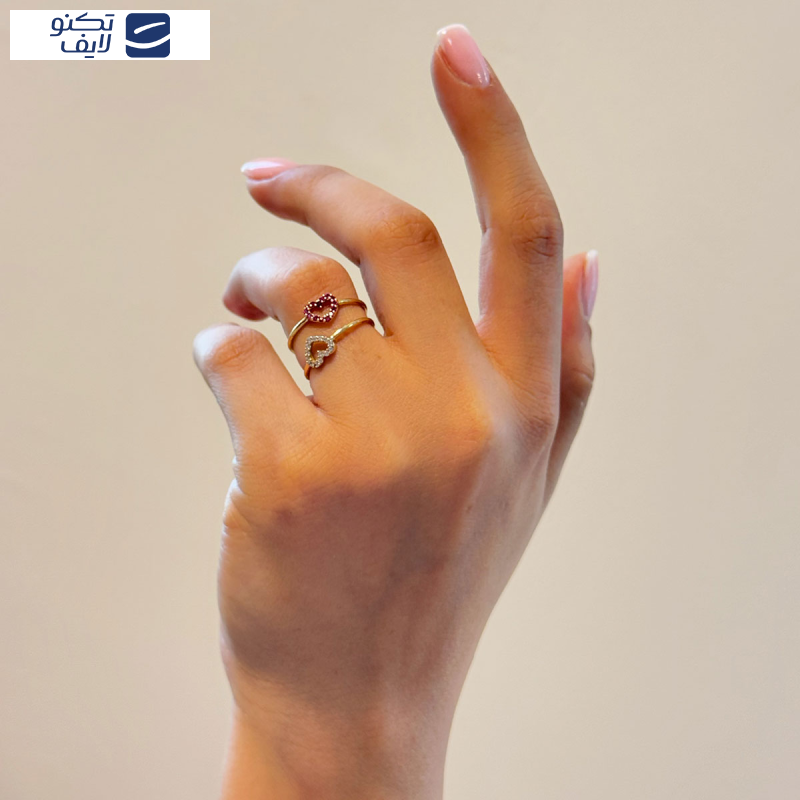 انگشتر طلا 18 عیار زنانه بان گالری مدل والنتین