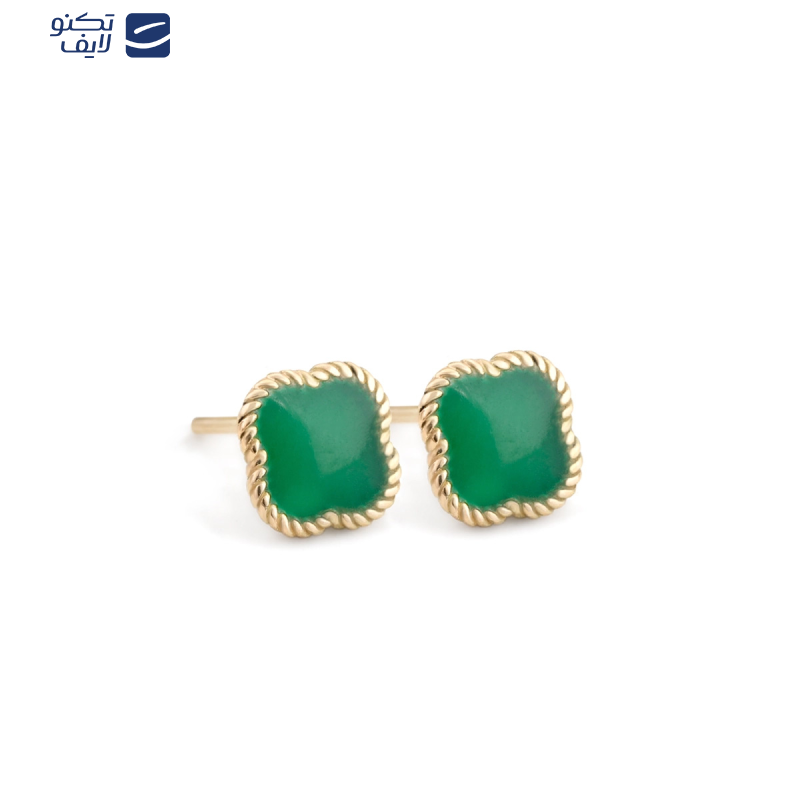 گوشواره میخی طلا 18 عیار زنانه بان گالری مدل ونکلیف طنابی