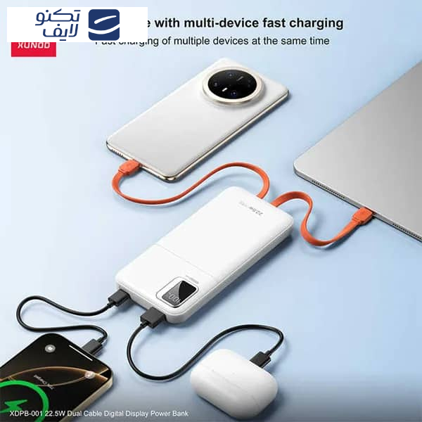 پاور بانک ژاند مدل XDPB-003 ظرفیت 30000 میلی آمپر ساعت