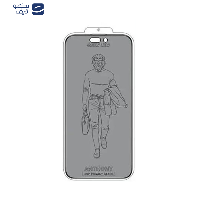 محافظ صفحه نمایش حریم خصوصی گرین لاین مدل Anthony 360 Privacy مناسب برای گوشی موبایل اپل iPhone 15 pro 