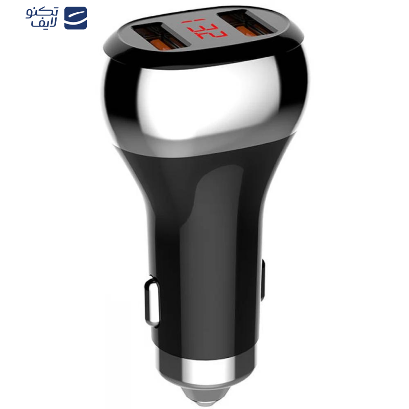 شارژر فندکی الدینیو مدل C2 به همراه کابل تبدیل USB-C