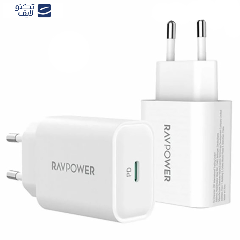 شارژر دیواری 25 وات راو پاور مدل RP-PC156