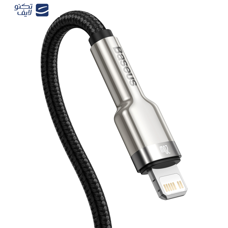 کابل تبدیل USB-C به لایتنینگ باسئوس مدل Cafule series metal data cable PD طول 2 متر