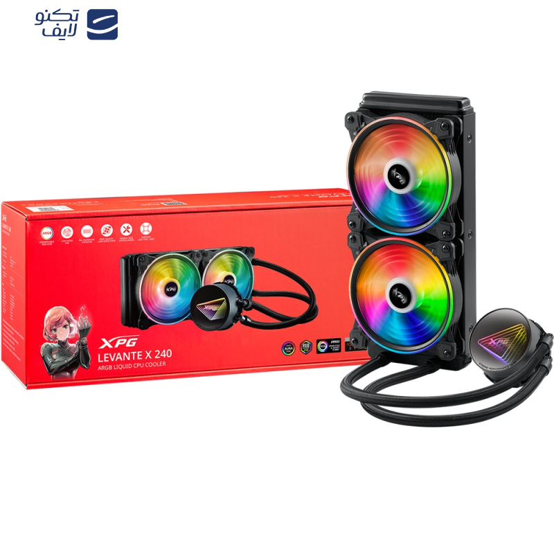 خنک کننده پردازنده ای دیتا ایکس پی جی مدل LEVANTE X 240