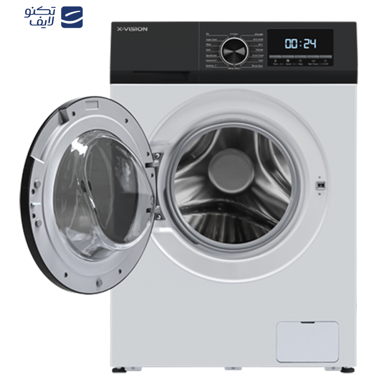 ماشین لباسشویی اتوماتیک ایکس ویژن مدل TP82-BWD ظرفیت 8 کیلوگرم