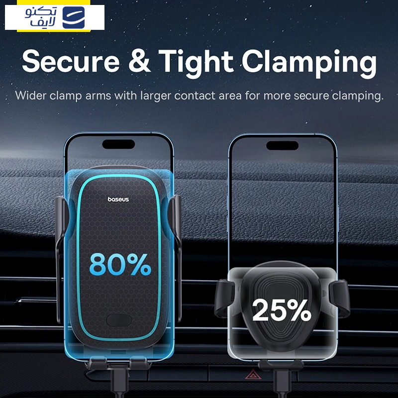 پایه نگهدارنده و شارژر بی سیم گوشی موبایل بیسوس مدل BS-CM023