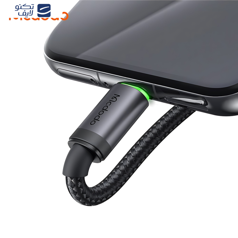 کابل تبدیل USB به USB-C مک دودو مدل MCCA396 LED Version طول 1 متر