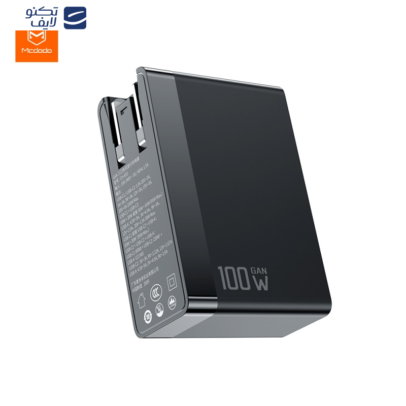 شارژر دیواری 100 وات مک دودو مدل CH-810 GaN Version 100W