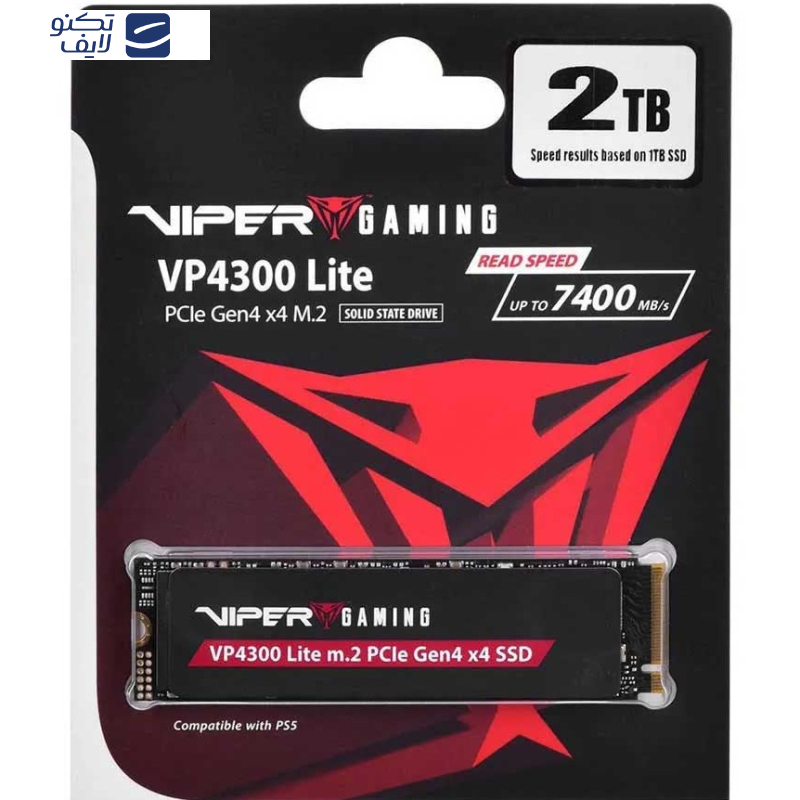 اس اس دی اینترنال پتریوت مدل VP4300 Lite M.2 PCIe Gen4 x4 Gaming SSD ظرفیت یک ترابایت