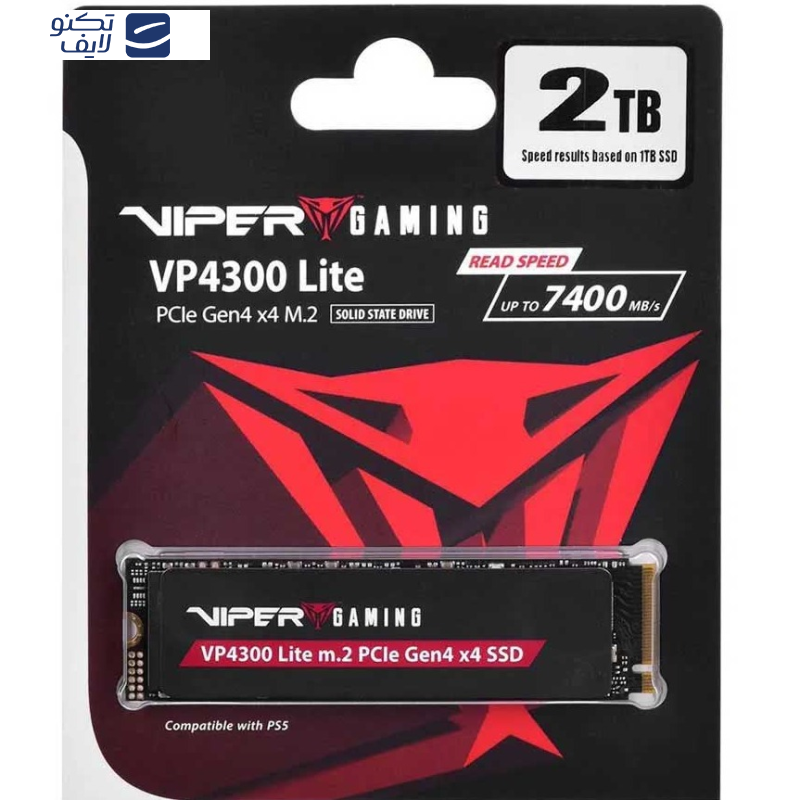 اس اس دی اینترنال پتریوت مدل VP4300 Lite M.2 PCIe Gen4 x4 Gaming SSD ظرفیت دو ترابایت