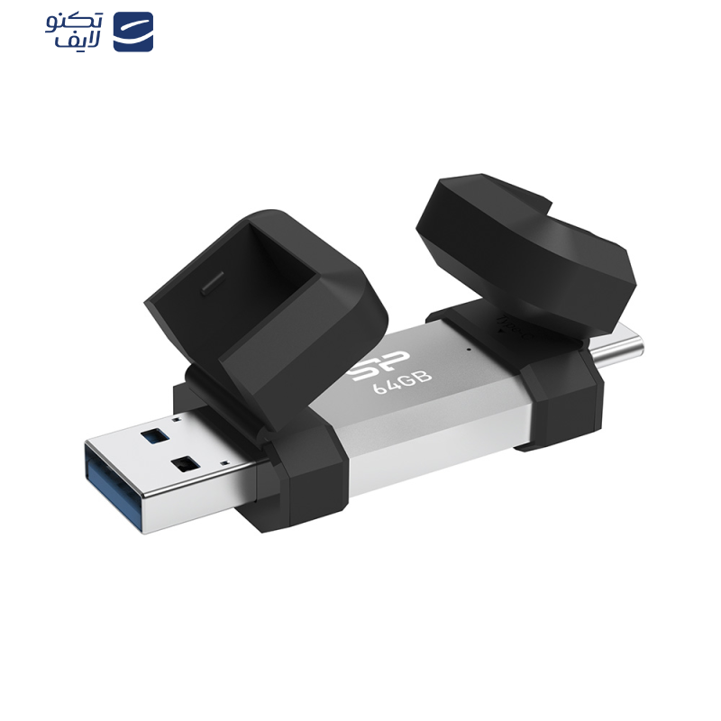 فلش مموری USB 3.2 سیلیکون پاور مدل C51 ظرفیت 64 گیگابایت