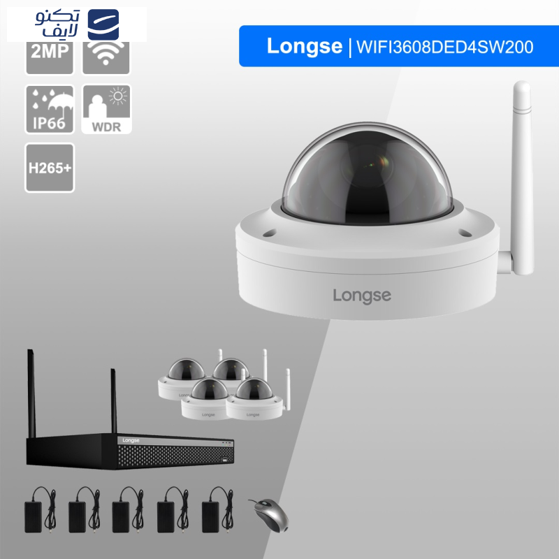 سیستم امنیتی لانگسی مدل WIFI3608DED4SW200