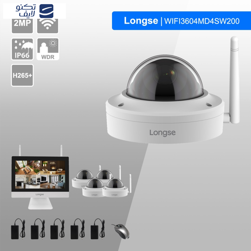سیستم امنیتی لانگسی مدل WIFI3604MD4SW200