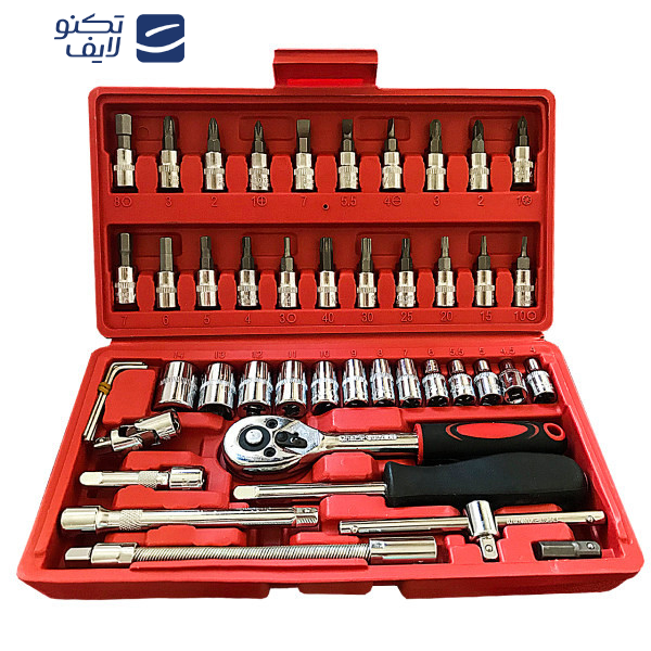 آچار بکس مدل 46-PCS مجموعه 46 عددی 