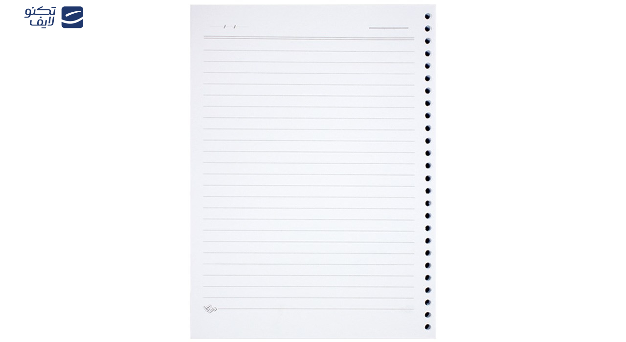 کاغذ کلاسور دوکادفتر بسته 100عددی