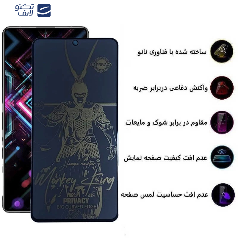 محافظ صفحه نمایش مات اپیکوی مدل wukong privacy مناسب برای گوشی موبایل شیائومی Redmi K40 Pro Plus / K40 Pro / K40s / K40 / K40 Gaming