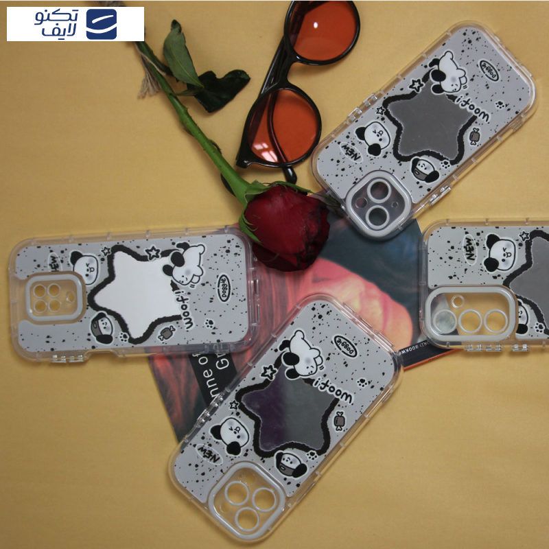 کاور سانیوان مدل آینه ای طرح فانتزی سگ TEDDY مناسب برای شیائومی Redmi Note 13 Pro 4G / Poco M6 Pro 4G