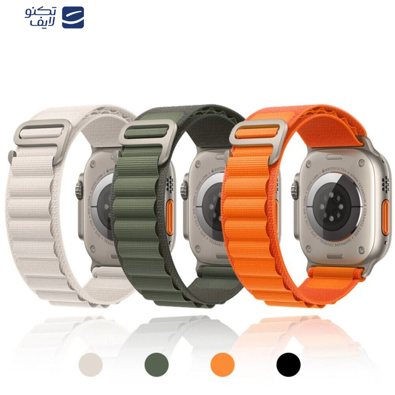 بند مدل Alpine Loop مناسب برای اپل واچ سری 1/2/3/4/5/6/7/8/SE سایز 38/40/41 میلی متری