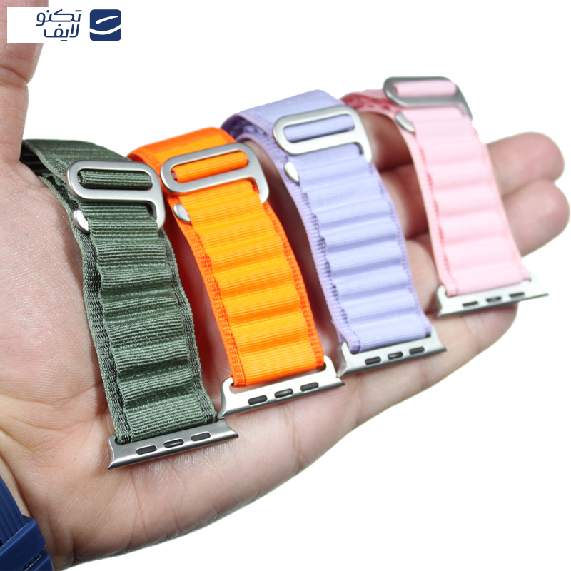 بند مدل Alpine Loop کد HDR مناسب برای اپل واچ سری 1/2/3/4/5/6/7/8/SE/ULTRA سایز 42/44/45/49 میلی متری
