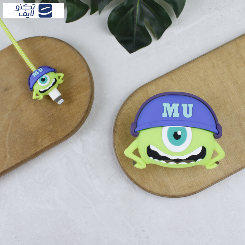 محافظ شارژر دیواری وال کیس طرح مایک کوچولو به همراه محافظ کابل