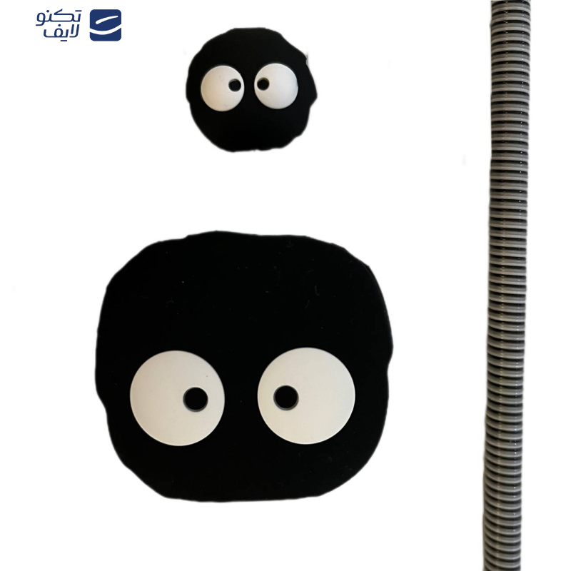 محافظ کابل مدل Silicon  به همراه محافظ شارژ دیواری  مجموعه 4 عددی