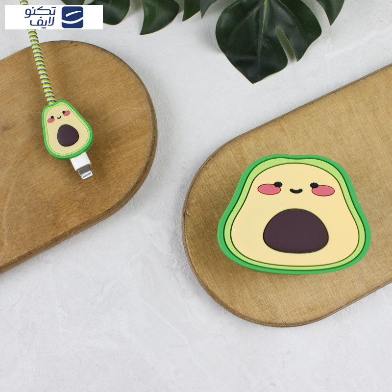 محافظ کابل و شارژر وال کیس طرح آواکادو مناسب برای شارژر 20W اپل