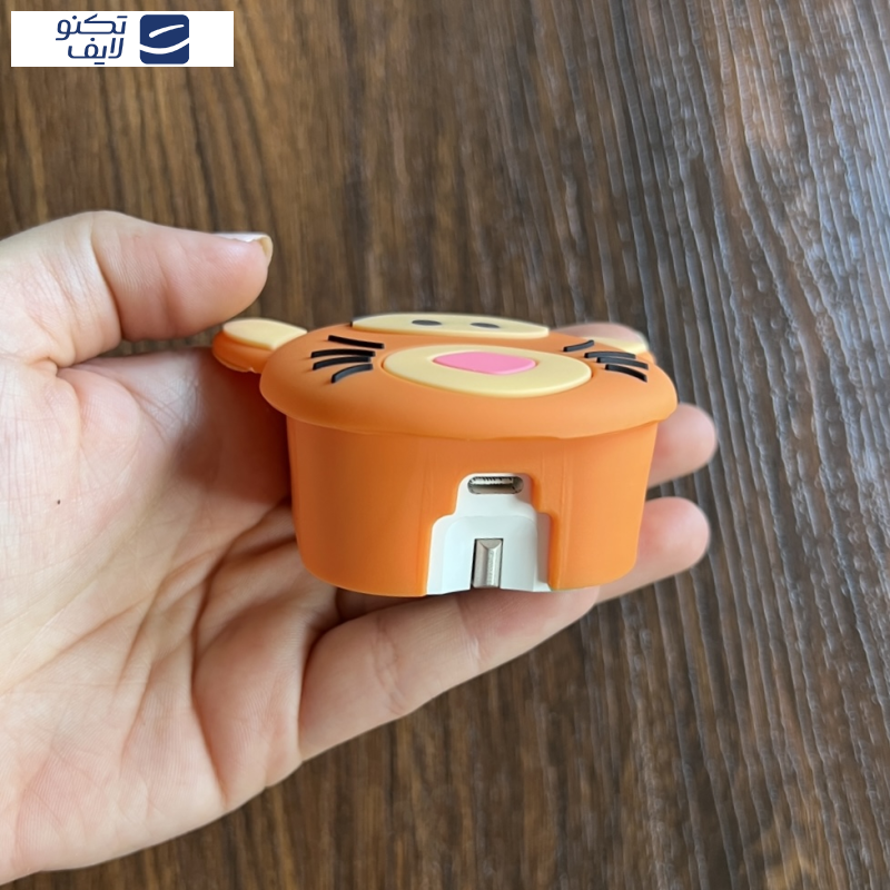 کاور مدل محافظ کابل و شارژر مدل ببر پو مجموعه ۴ عددی مناسب برای شارژر 20W اپل