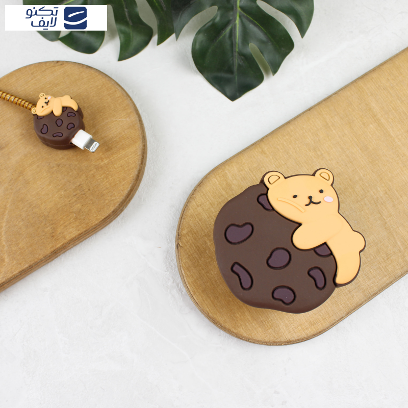 محافظ کابل و شارژر وال کیس طرح کوکی خرسی مناسب برای شارژر 20W اپل