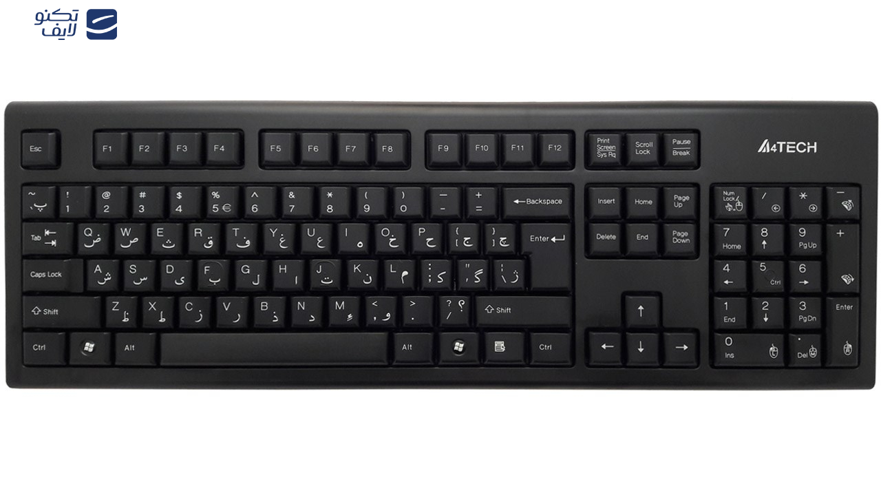 کیبورد و ماوس بی سیم ای فورتک مدل 7100N