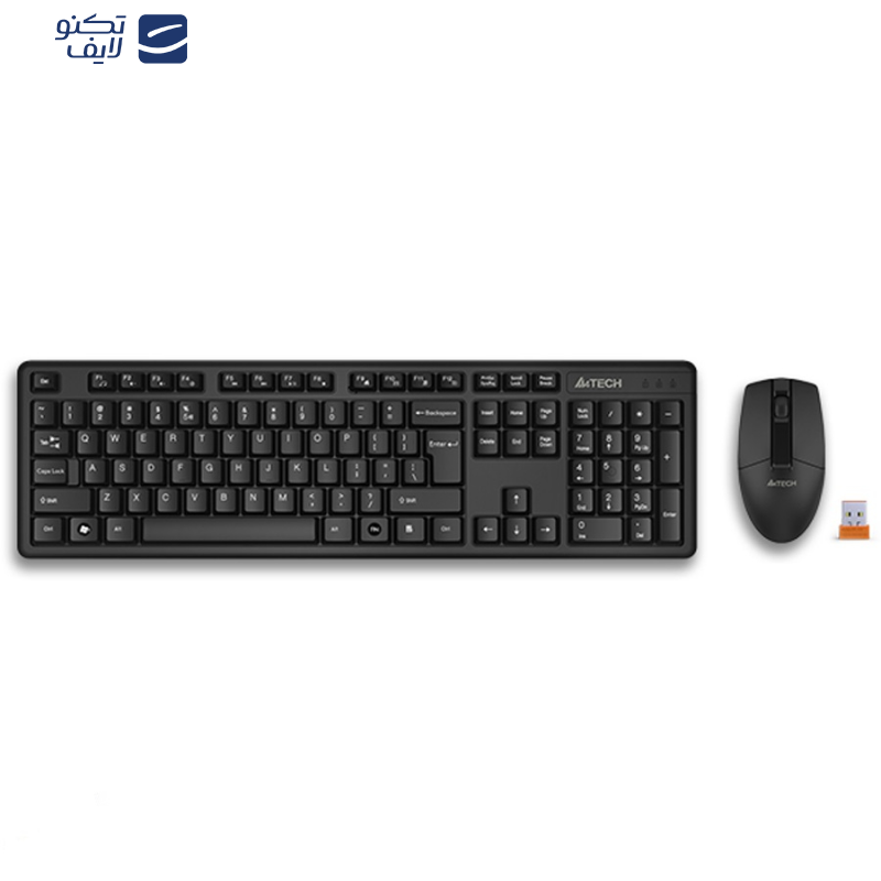 کیبورد و ماوس بی سیم ای فورتک مدل 3330NS