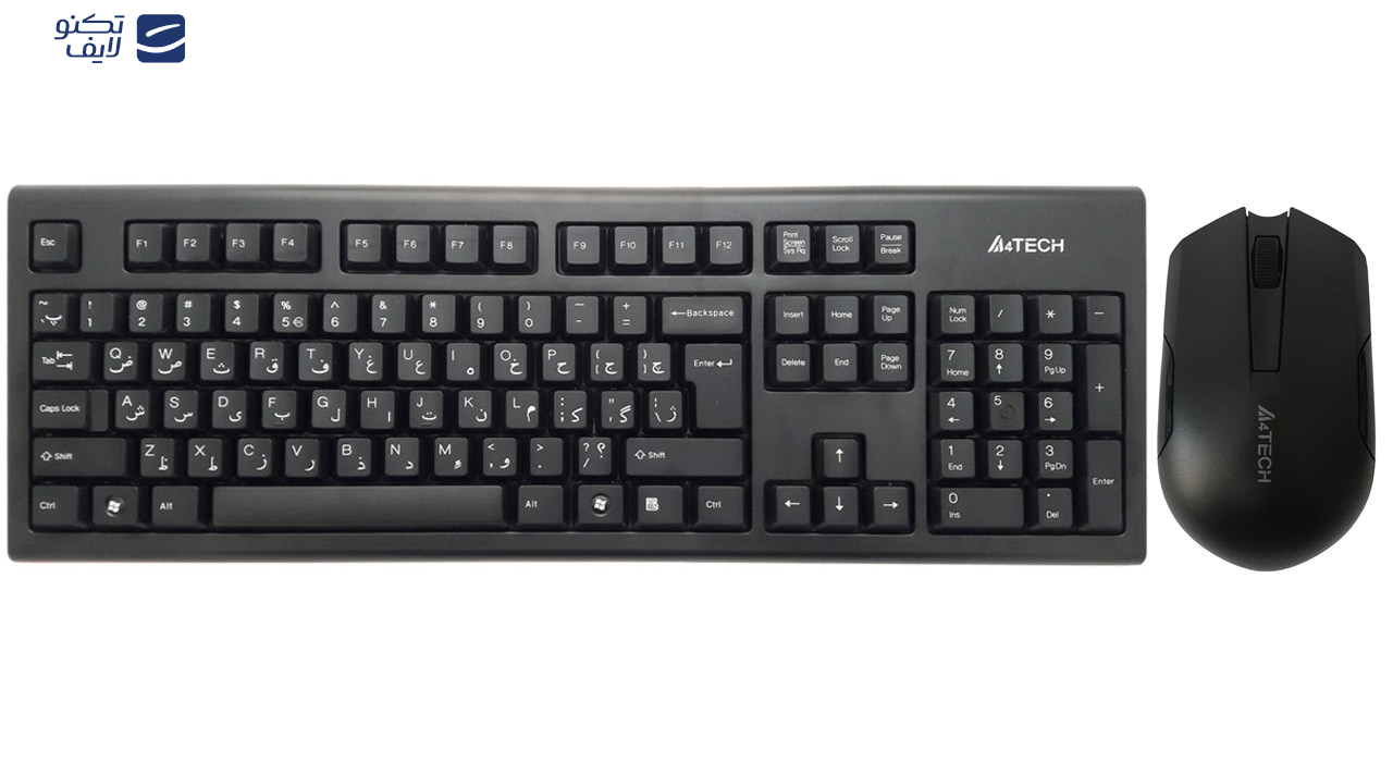 کیبورد و ماوس ای فورتک مدل 3000N کیبورد و ماوس ای فورتک مدل 3000N