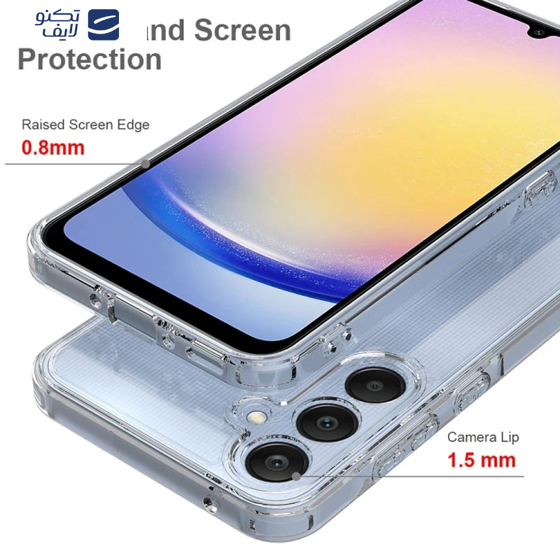 کاور اپیکوی مدل Transparent Clear مناسب برای گوشی موبایل سامسونگ Galaxy S24 FE