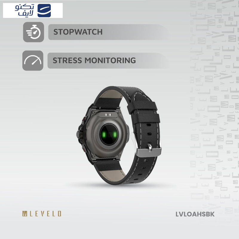 ساعت هوشمند 44 میلی متری لولو مدل Oak Automatique Hybrid بند چرم